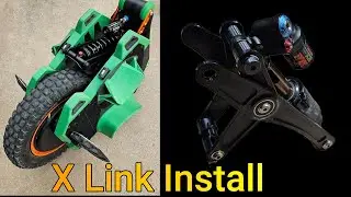 Billet progressive X link install on a Begode Extreme