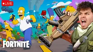 🔴LIVE - FORTNITE NEW SIMPSONS SEASON! DAY 25/30 | Use Code: Steveperez #epicpartner
