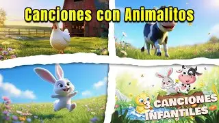 Un Mundo de Música Infantil con Animalitos 🌍🎶 | Tres Canciones Infantiles para Aprender