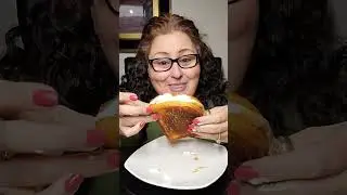 Mukbang Grilled Fluffernutter #food #mukbang #eatwithme