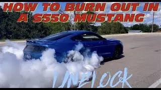 HOW TO DO THE BEST BURN OUT EVER - MUSTANG LINE LOCK