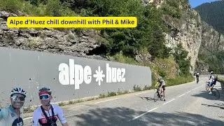 Alpe d'Huez downhill with Phil Gaimon & Michael Cotty