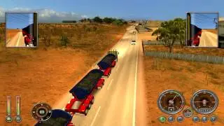 Linfox freightliner Argosy Road Train