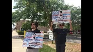 Members of the Muslim Youth Association answer concerns and questions
