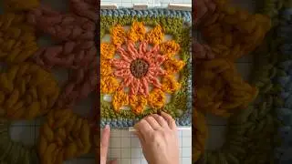 🌼 floral daydream 🌼 steaming trivets on a beautiful day! #flowercrochet #floralgrannysquare