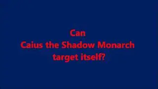 Rulings - Caius the Shadow Monarch