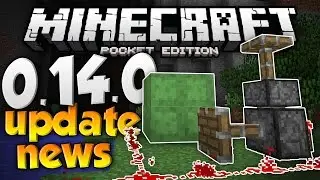 MCPE 0.14.0 UPDATE NEWS!!! - Pistons, Slime Blocks, & More Features! - Minecraft PE (Pocket Edition)