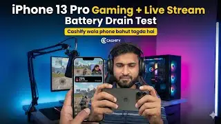 iPhone 13 Pro Gaming + Live Stream Battery Drain Test 🔋 | Cashify Refurbished Phone Tagda Hai Kya? 😱