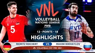 Germany vs Russia | VNL 2021 | Highlights | Mortiz Reichert vs Maxim Mikhaylov