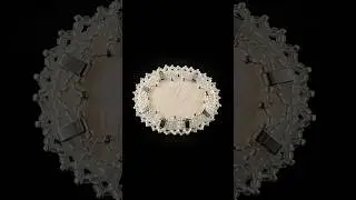 Рина Меженина Брошь Снежное кружево #handcrafted #gemstonejewelry #scolecite #brooch #beading