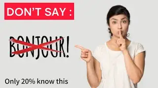 How to say good morning in French