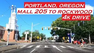 Portland, Oregon | Mall 205 to Rockwood | 4k Drive | Dashcam