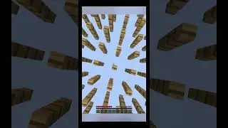 MINECRAFT BUT THE WORLD IS FENCE #minecraft #jerphixgamerz #minecraftshorts