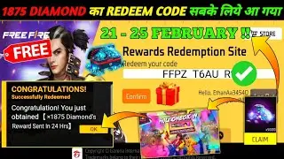 FREE FIRE REDEEM CODE TODAY 21 FEBRUARY REDEEM CODE FREE FIRE | FF REDEEM CODE TODAY 21 FEBRUARY 