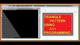 triangle program using c++