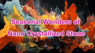 Seasonal Wonders of Nano Crystallized glass Stone: Crafting the Future of Spatial Art #nanoglass