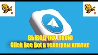 Вывод TRX c бота в Телеграм, Click Bee Bot платит!