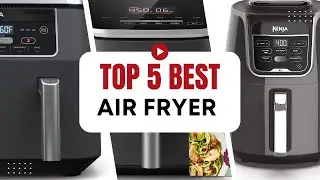 Best Transparent Air Fryer for Fries: Nutrichef 5.8Qt Glass Bowl with LED Touch Screen.