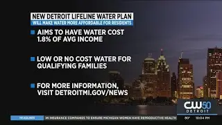 Detroit Announces City's First Income-Based Water Affordability Plan