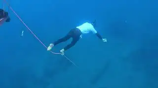 Freediving in Batangas. Fundives with rope
