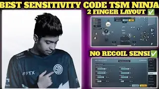TSMFTX NiNJA New Sensitivity Code & TSMFTX NiNJA New Control code Bgmi/Pubg | Sensitivity