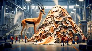 Inside Rare Gazelle Hide Factory Turning Raw Material Into Premium Luxury Products Exposed.