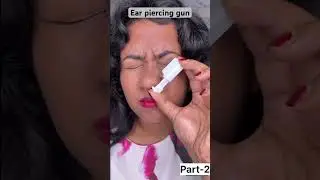 Ear piercing gun part 2 #earpiercing #earpierced #nosepierced