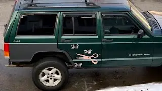 Jeep Xj Cut N Fold + Raptor Liner Paint ( Part 2 )