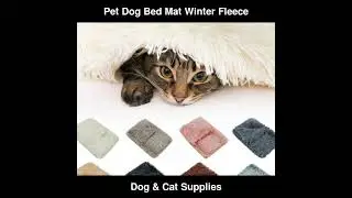 Pet Dog Bed Mat Winter Fleece Warm Puppy Cat Cushion House Sleeping Bed Blanket | Dog & Cat Supplies