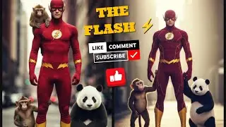 👉 Flash man ⚡ with monkey 🐒 and Panda 🐼👈 #funny #comedy #memes #comedymemes #cartoon #animation