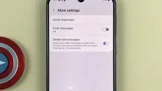 How to enable/disable delete old messages to add memory for new messages on Samsung M31 Android 12