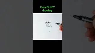 Easy BLUEY drawing