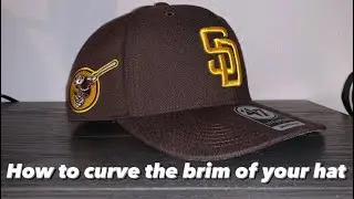 HOW TO CURVE THE BRIM OF YOUR HAT *TUTORIAL*