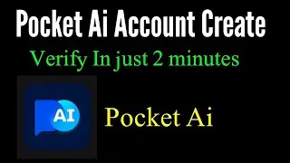 How to Create Account on Pocket Ai app / pocket ai account create / pocket ai account opening