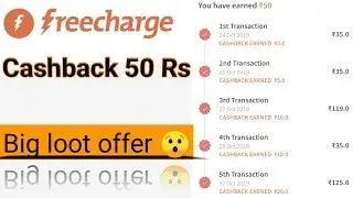 Freecharge new offer || Mobile recharge offer 50Rs😮 in Hindi