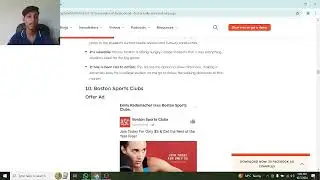 Facebook Ad Work Part :6 - MU Campus Dining & Boston Sports Clubs