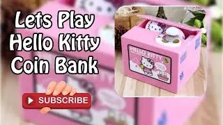 LETS PLAY HELLO KITTY COIN BANK ASMRSOUNDS #ASMRGAME #SHORTFEED #SHORTLIVE