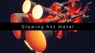 How to create hot glowing metal - Quick Blender tutorial