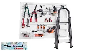 VEVOR Slat Wall Paneling 4 x 4 ft PVC Garage Slatwall