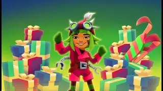 Эпический зимний забег в Subway Surfers &ndash; праздничные веселые выходки Ютани и Бадди!