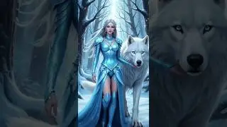 Girl Walking With a Giant Wolf 😱🐺 #shorts