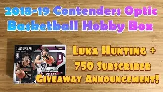 2018-19 Panini Contenders Optic Basketball Hobby Box + LEBRON & LUKA PRIZM GIVEAWAY ANNOUNCEMENT!
