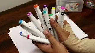 Art Markers 12 Colors Sketch Pens With Dual Tips Review Test | Drawing Art Pens | Painting | Art DIY