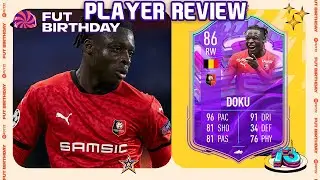 OMMGGG! 😱 86 FUT BIRTHDAY DOKU PLAYER REVIEW! FIFA 22 ULTIMATE TEAM