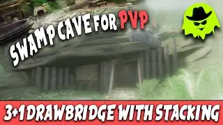SWAMP CAVE for PVP | 3+1 DRAWBRIDGE WITH STACKING | CONAN EXILES