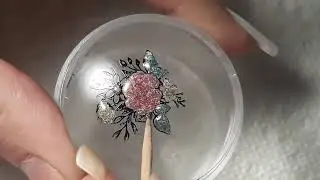 Reverse Stamped Bouquet | No Worries Nail Art