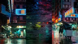 RAINY HONG KONG CINEMATIC [NEON-CYBER PUNK CITY]