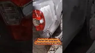reparaci&oacute;n de costado de Maxus. desabollado a lata. y listo la masilla para prime!.