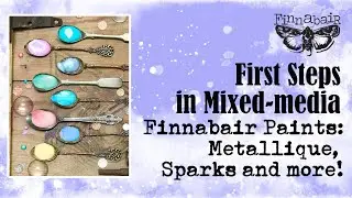 Mixed Media Mondays: Finnabair Paints  - Metallique, Opal Magic and Sparks