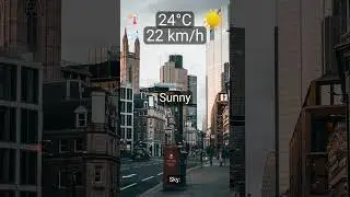 What&rsquo;s the weather in London? Sunny, 24&deg;C, wind 22 km/h